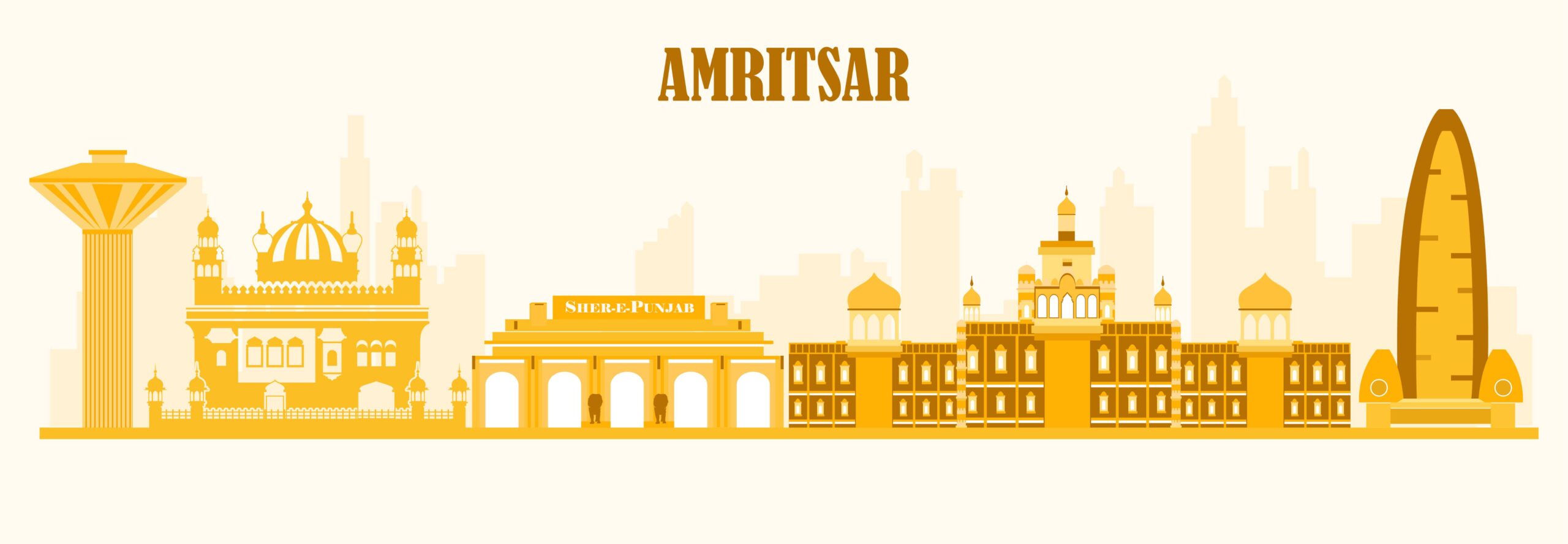 Amritsar skyline